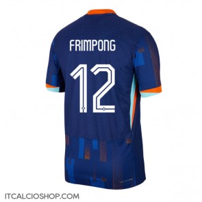Olanda Jeremie Frimpong #12 Seconda Maglia Europei 2024 Manica Corta